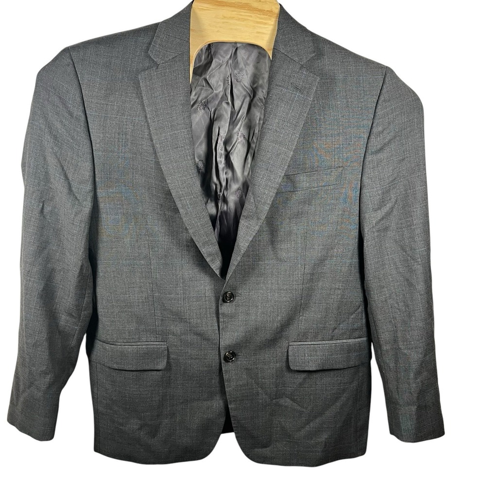 Lauren Ralph Lauren Men 42R Wool/Poly Glen Check  Blazer‎ Sport Coat Suit Jacket